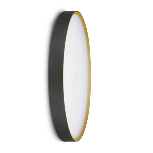Lombardo+Ola 500 Color LED 42W 2139lm 3000K, hämardatav phase-cut, IP66, välisvalgusti, antratsiit/kuldne