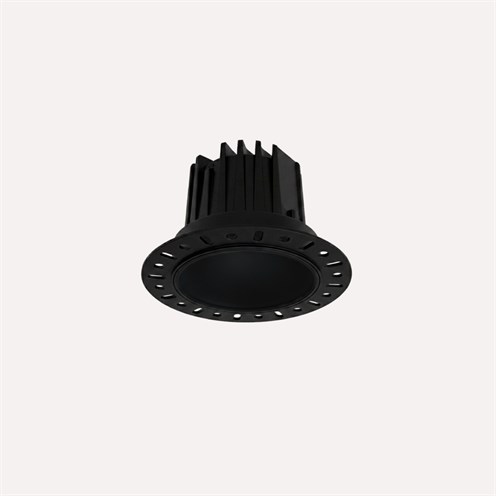 Nexia+Onno 80 Trimless LED 6W 662lm 3000K CRI>90 36°, hämardatav DALI, IP54, süvisvalgusti, must
