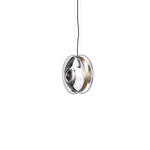 Bomma+Orbital Pendant max. 13W E27 (komplektis G80 6W 510lm 2700K CRI>90), hämardatav TRIAC, rippvalgusti, klaar, harjatud kuldne