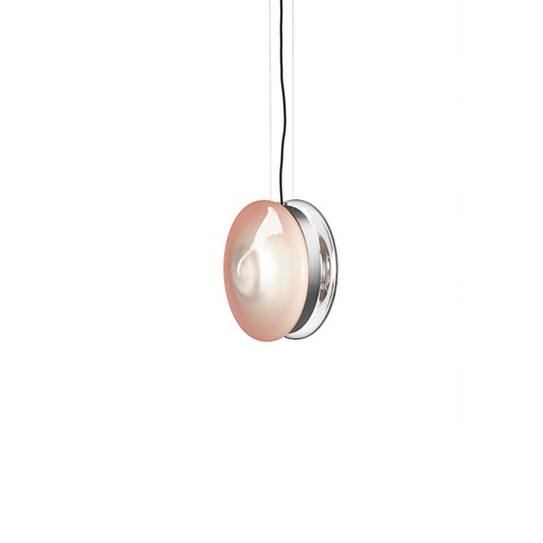 Bomma+Orbital Pendant max. 13W E27 (komplektis G80 6W 510lm 2700K CRI>90), hämardatav TRIAC, rippvalgusti, roosa, harjatud hõbedane