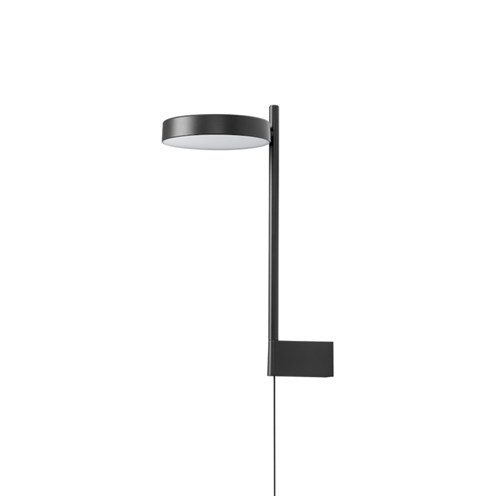 Wästberg+PASTILLE BRACKET W242BR2 LED 7,4W 472lm 2700K CRI>98, hämardatav, seinavalgusti, pistikuga, must