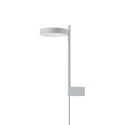 Wästberg+PASTILLE BRACKET W242BR2 LED 7,4W 472lm 2700K CRI>98, hämardatav, seinavalgusti, pistikuga, helehall