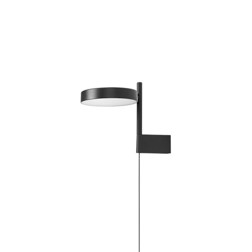 Wästberg+PASTILLE BRACKET W242BR1 LED 7,4W 472lm 2700K CRI>98, hämardatav, seinavalgusti, pistikuga, must