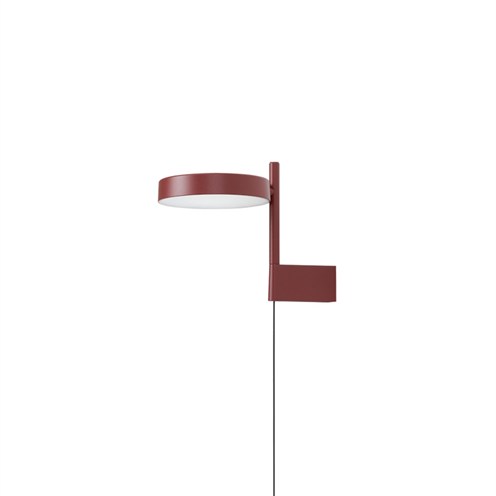 Wästberg+PASTILLE BRACKET W242BR1 LED 7,4W 472lm 2700K CRI>98, hämardatav, seinavalgusti, pistikuga, oksiidpunane