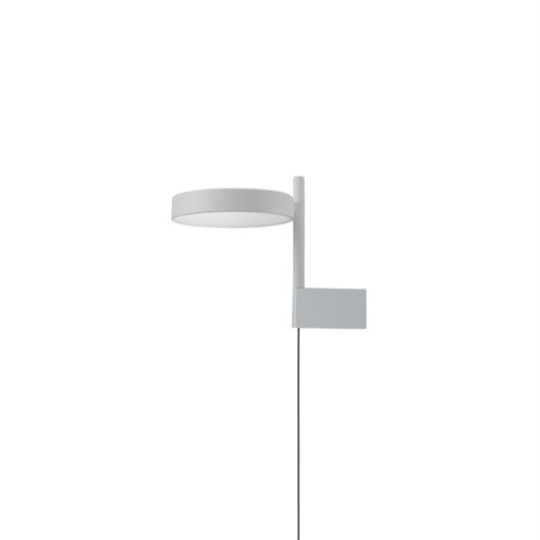 Wästberg+PASTILLE BRACKET W242BR1 LED 7,4W 472lm 2700K CRI>98, hämardatav, seinavalgusti, pistikuga, helehall