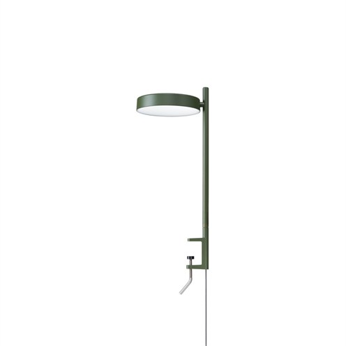 Wästberg+PASTILLE CLAMP W242CL2 LED 7,4W 472lm 2700K CRI>98, hämardatav, klambriga lauavalgusti, oliiviroheline