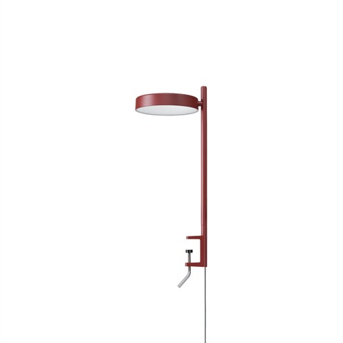 Wästberg+PASTILLE CLAMP W242CL2 LED 7,4W 472lm 2700K CRI>98, hämardatav, klambriga lauavalgusti, oksiidpunane