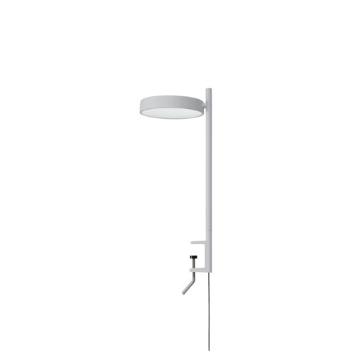 Wästberg+PASTILLE CLAMP W242CL2 LED 7,4W 472lm 2700K CRI>98, hämardatav, klambriga lauavalgusti, helehall