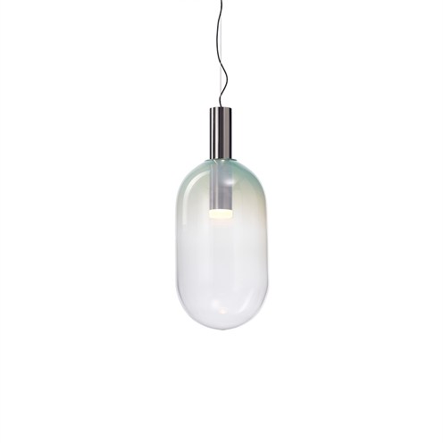 Bomma+Phenomena Pendant Capsule max. 20W E27 (komplektis PAR30 20W 1600lm 3000K CRI>90), hämardatav TRIAC, rippvalgusti, mündiroheline, hõbedane