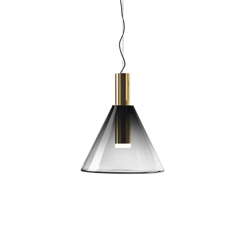 Bomma+Phenomena Pendant Cone max. 20W E27 (komplektis PAR30 20W 1600lm 3000K CRI>90), hämardatav TRIAC, rippvalgusti, suitsune, kuldne