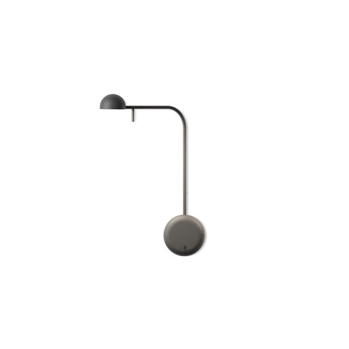 Vibia+Pin LED 4,48W 192lm 2700K CRI>90, lülitiga, seinavalgusti, must (NCS S 8500-N)