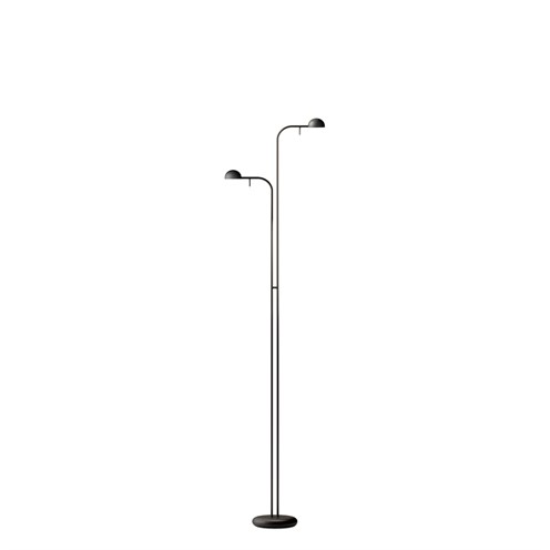 Vibia+Pin LED 2x4,48W 382lm 2700K CRI>90, põrandavalgusti, must (NCS S 8500-N)