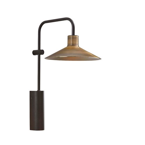 Bover+Platet A/02 max. 9W E14, lülitiga, seinavalgusti, must/antiikmessing