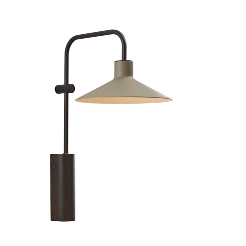 Bover+Platet A/02 max. 9W E14, lülitiga, seinavalgusti, must/oliiviroheline