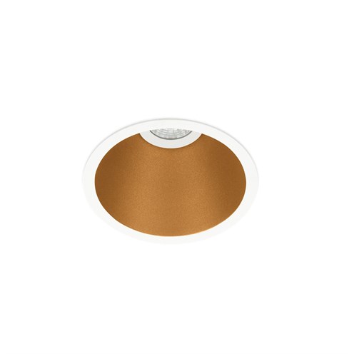 Lombardo+Pop 100 T LED 7W 800lm 500mA 2700K CRI>90 45°, IP65, süvisvalgusti, valge/kuldne, liiteseadmeta