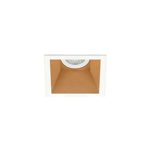Lombardo+Pop 80 Q LED 7W 820lm 500mA 2700K CRI>90 45°, IP65, süvisvalgusti, valge/kuldne, liiteseadmeta