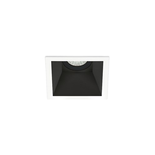Lombardo+Pop 80 Q LED 7W 820lm 500mA 2700K CRI>90 45°, IP65, süvisvalgusti, valge/must, liiteseadmeta