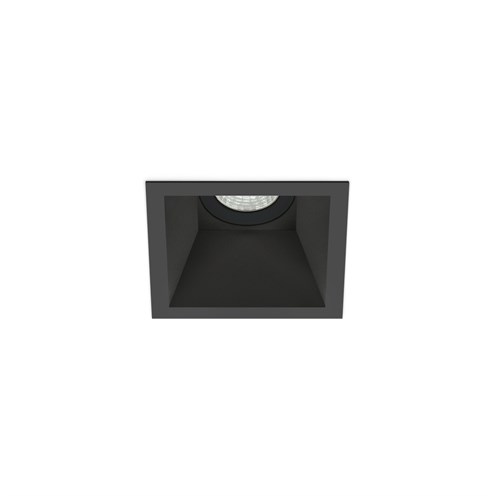 Lombardo+Pop 80 Q LED 7W 820lm 500mA 2700K CRI>90 45°, IP65, süvisvalgusti, must, liiteseadmeta