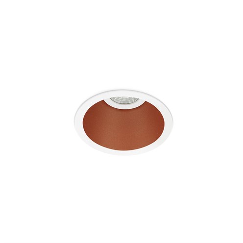 Lombardo+Pop 80 T LED 7W 820lm 500mA 2700K CRI>90 45°, IP65, süvisvalgusti, valge/vask, liiteseadmeta