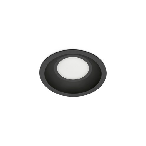 Lombardo+Pop Flat 150 LED 14W 1250lm 700mA 2700K, IP65, süvisvalgusti, must, liiteseadmeta