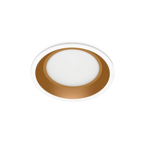 Lombardo+Pop Flat 200 LED 25W 2910lm 700mA 2700K CRI>90, IP65, süvisvalgusti, valge/kuld, liiteseadmeta