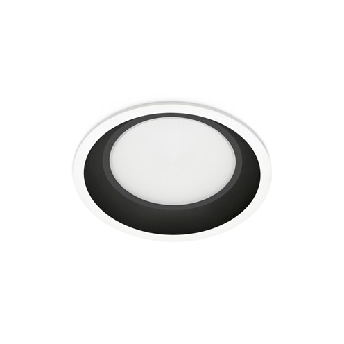 Lombardo+Pop Flat 200 LED 25W 2910lm 700mA 2700K CRI>90, IP65, süvisvalgusti, valge/must, liiteseadmeta