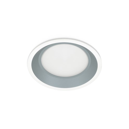 Lombardo+Pop Flat 200 LED 25W 2910lm 700mA 2700K CRI>90, IP65, süvisvalgusti, valge/hõbedane, liiteseadmeta