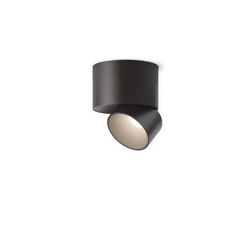 Vibia+Pro Surface Ø7 LED 10,4W 1098lm 2700K CRI>90 34°, hämardatav Push/DALI, laevalgusti, must (NCS S 8500-N)