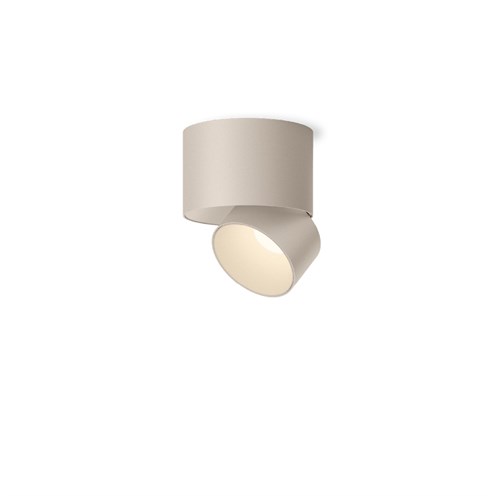Vibia+Pro Surface Ø7 LED 10,4W 1098lm 2700K CRI>90 34°, hämardatav Push/DALI, laevalgusti, beež (NCS S 2005-Y50R)