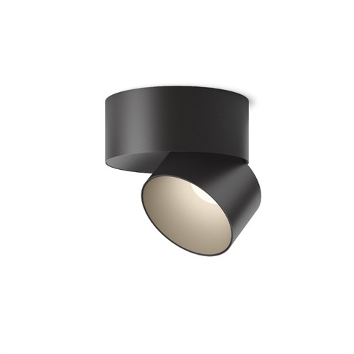 Vibia+Pro Surface Ø12 LED 24,8W 2676lm 2700K CRI>90 35°, hämardatav Push/DALI, laevalgusti, must (NCS S 8500-N)