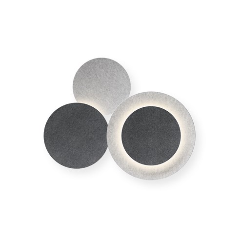 Vibia+Puck Wall Art LED 3x12,6W 1200lm 2700K CRI>90, hämardatav TRIAC, seinavalgusti, hall vilt