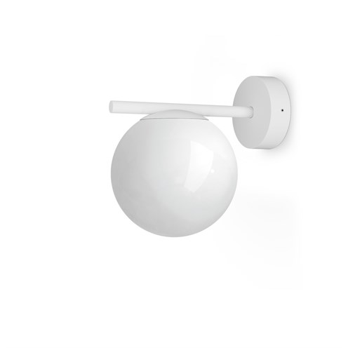 Lombardo+Punto Applique LED 7W E14 580lm 2700K, IP65, välisvalgusti, valge, opaalklaas
