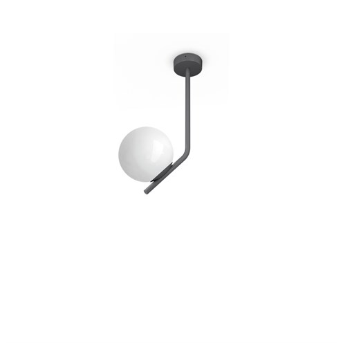 Lombardo+Punto Tige 500 LED 7W E14 580lm 2700K, IP65, välisvalgusti, tumehall, opaalklaas