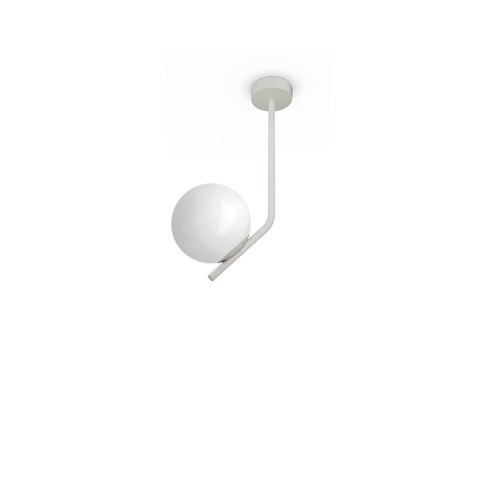 Lombardo+Punto Tige 500 LED 7W E14 580lm 2700K, IP65, välisvalgusti, helehall, opaalklaas