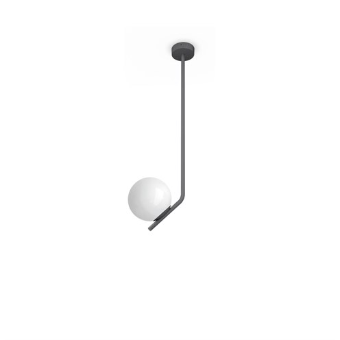 Lombardo+Punto Tige 800 LED 7W E14 580lm 2700K, IP65, välisvalgusti, tumehall, opaalklaas