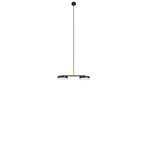 Robin+Rafaela Pendant Duo LED 23,6W 3040lm 3000K CRI>90, rippvalgusti, matt must/messing