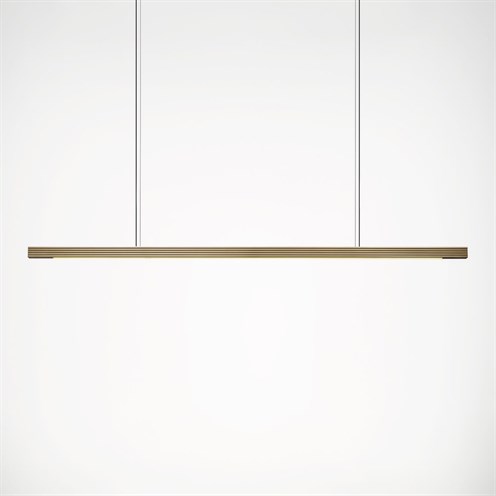 Rakumba+Capital LED 100W 6810lm 2700K CRI>90, üles/alla valgusega rippvalgusti, satiinmessing/pähklipuit