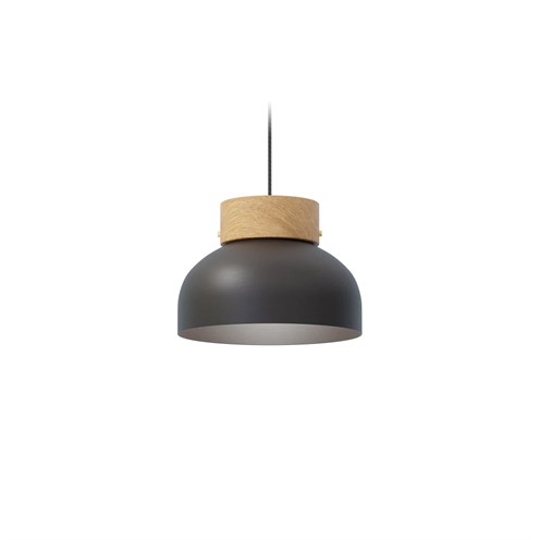 Robin+Reiko Pendant Flat E27, rippvalgusti, matt must