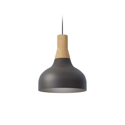 Robin+Reiko Pendant Cone E27, rippvalgusti, matt must