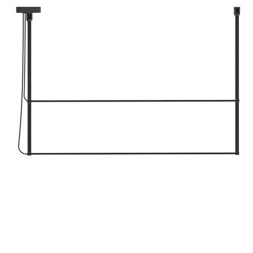 Robin+René Horizontal Duo 120 LED 24W 2000lm 3000K CRI>90, rippvalgusti, matt must