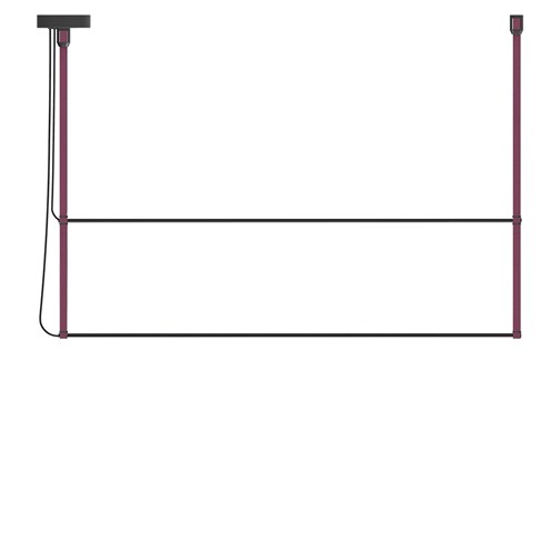 Robin+René Horizontal Duo 120 LED 24W 2000lm 3000K CRI>90, rippvalgusti, burgundia