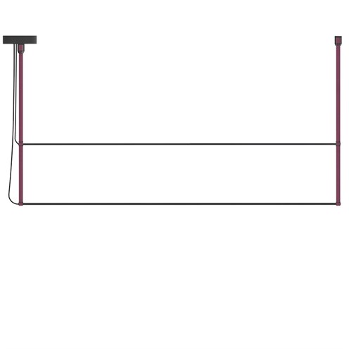 Robin+René Horizontal Duo 160 LED 32W 2600lm 3000K CRI>90, rippvalgusti, burgundia
