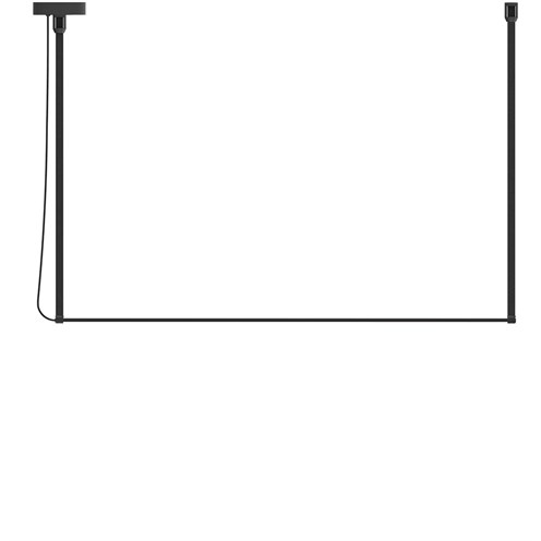 Robin+René Horizontal Mono 120 LED 12W 1000lm 3000K CRI>90, rippvalgusti, matt must