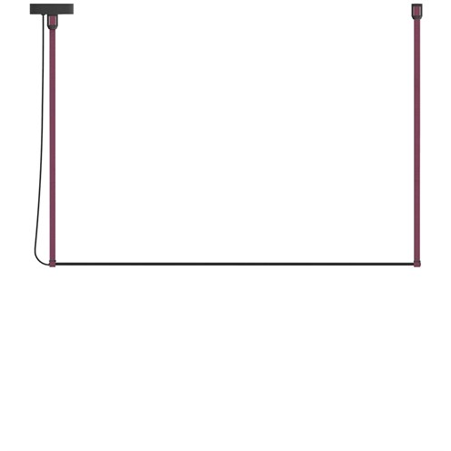 Robin+René Horizontal Mono 120 LED 12W 1000lm 3000K CRI>90, rippvalgusti, burgundia