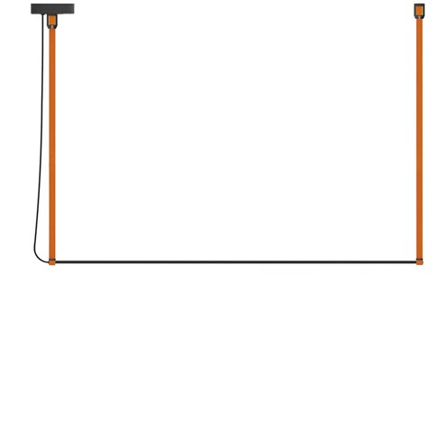 Robin+René Horizontal Mono 120 LED 12W 1000lm 3000K CRI>90, rippvalgusti, oranž