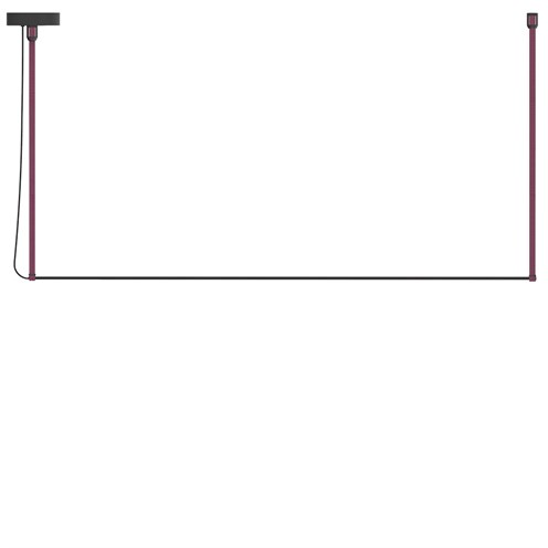 Robin+René Horizontal Mono 160 LED 16W 1300lm 3000K CRI>90, rippvalgusti, burgundia