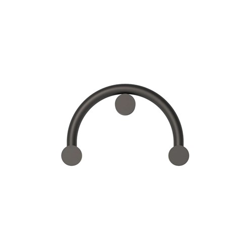 Robin+Rigoberta Wall Indirect Curved LED 12,4W 1840lm 2700K, seinavalgusti, matt must