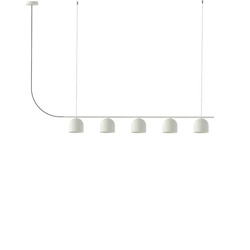 Robin+Rio 12 Chandelier Linear 5 GX53, rippvalgusti, matt valge
