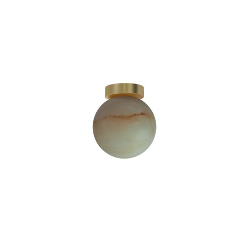 Robin+Royal Ceiling Simple G9, laevalgusti, messing, kuppel alabaster