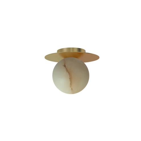 Robin+Royal Ceiling Disc G9, laevalgusti, messing, kuppel alabaster